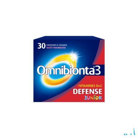 Omnibionta-3 Junior Framboos kauwtabletten 30