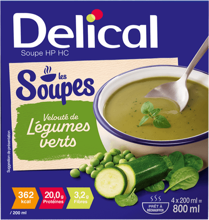 Delical Soupe Veloute Legumes Verts 4 x 200 ml