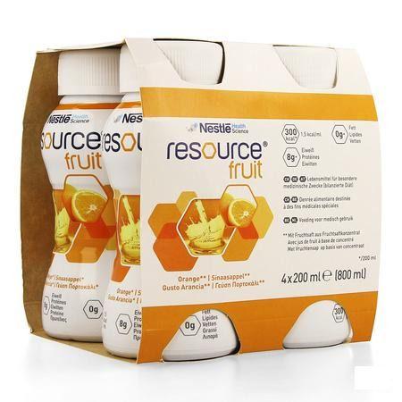 Resource Fruit Sinaasappel 4x200 ml 12415272  -  Nestle