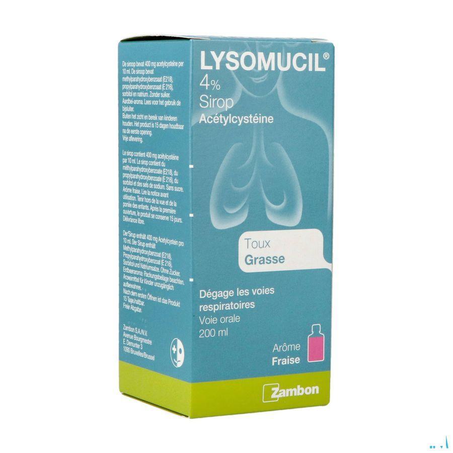 Lysomucil 4% Siroop 200 ml