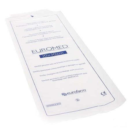 Euromed 10x30cm 1 Eilandpleister Adhesive Steriel  -  I.D. Phar