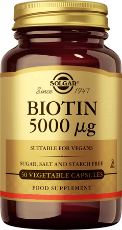 Solgar Biotin 5000Mcg V-Caps 50  -  Solgar Vitamins