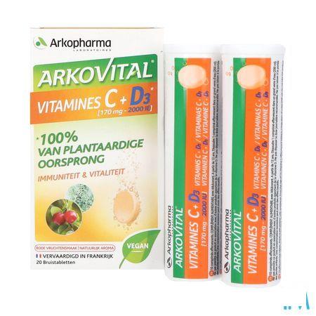 Arkovital Acerola 1000 Vit C + D3 Eff. Comp 20