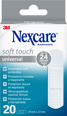 Nexcare 3M Soft Touch Universal 19mm x 72mm Strips20
