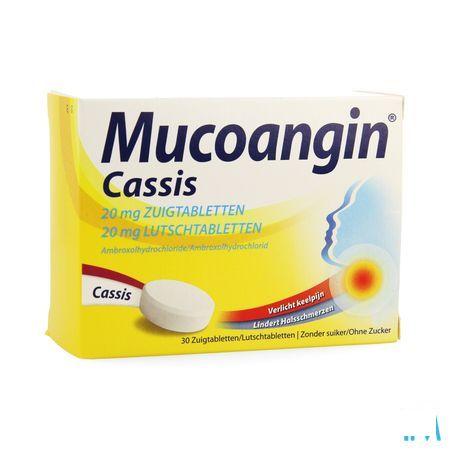 Mucoangin Zwarte Bes Zuigtabletten 30x20 mg