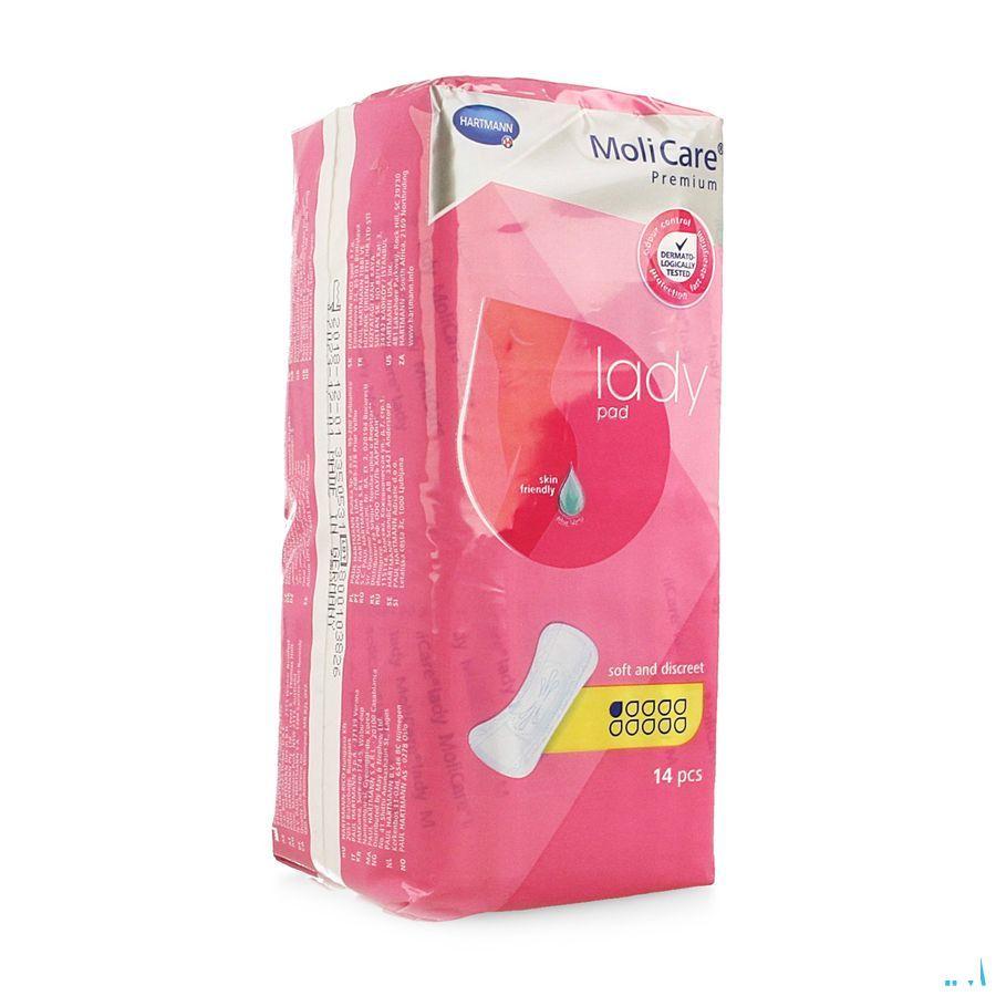 Molicare Premium Lady Pad 1 Drop 22X10Cm 14  -  Hartmann