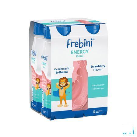 Frebini Energy Drink Enfant Fraise Flacon 4x200 ml  -  Fresenius