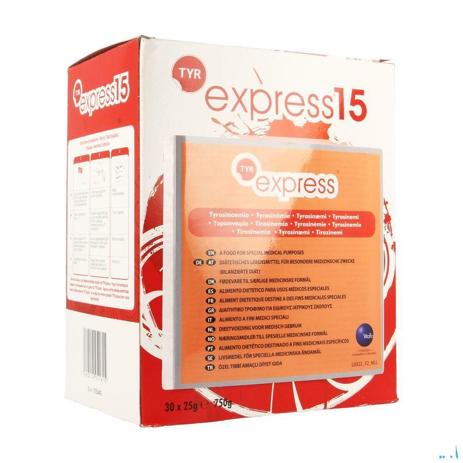 Tyr Express 15 N/aromatise 30x25 gr 