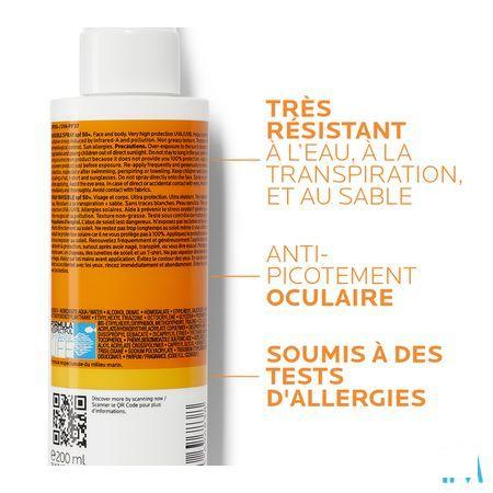 Anthelios Spray Invisible Ip50+ Parfum 200 ml  -  La Roche-Posay