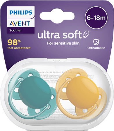 Philips Avent Fopspeen Green Yellow +6M