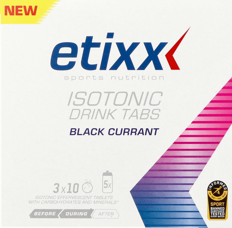 Etixx Isotonic Blackcurrant Bruistabl 3 x 10