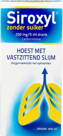 Siroxyl Sirop Sans Sucre/zonder Suiker 300 ml  -  Melisana