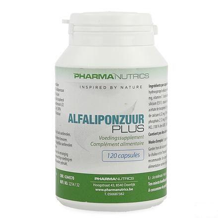 Alfaliponzuur Plus V-Caps 120 Pharmanutrics  -  Pharmanutrics