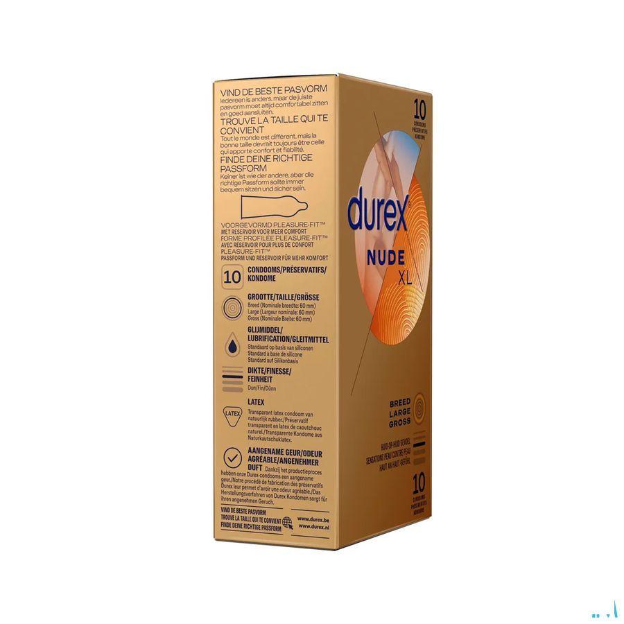 Durex Nude Xxl Preservatifs 10