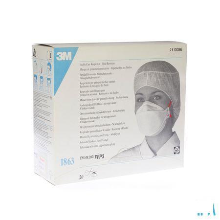 Ademhalingsmasker Ffp3 Norm En149 20 1863  -  3M
