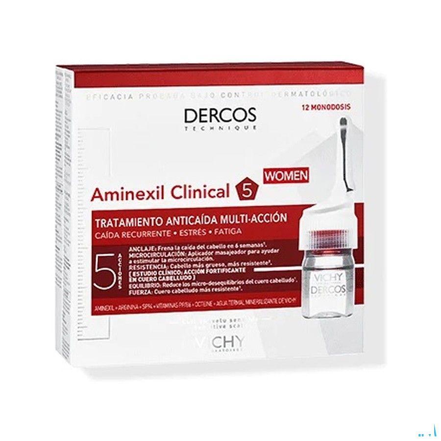 Vichy Dercos Aminexil Clinical 5 Women Ampoule 21x6 ml  -  Vichy