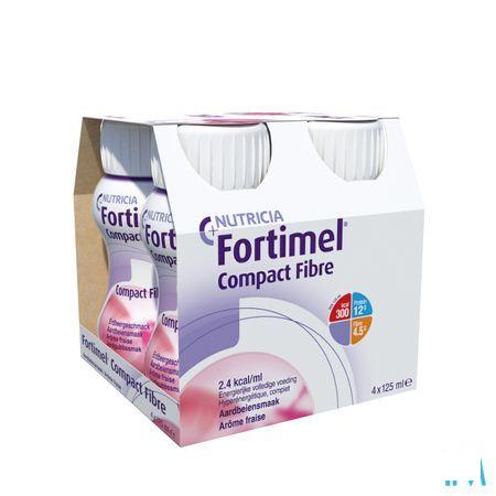 Fortimel Compact Fibre Aardbei 4x125 ml  -  Nutricia