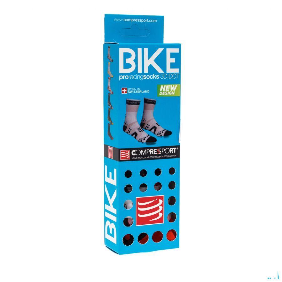Compressport Racing Socks Bike Bl/Re T2  -  Ocebio