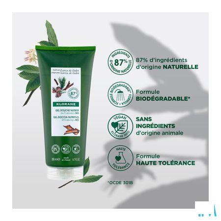 Klorane Lichaam Douchegel Cederhout 200 ml