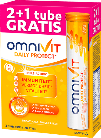 Omnivit Daily Protect Tripack Bruistabl 3X20  -  Sanofi