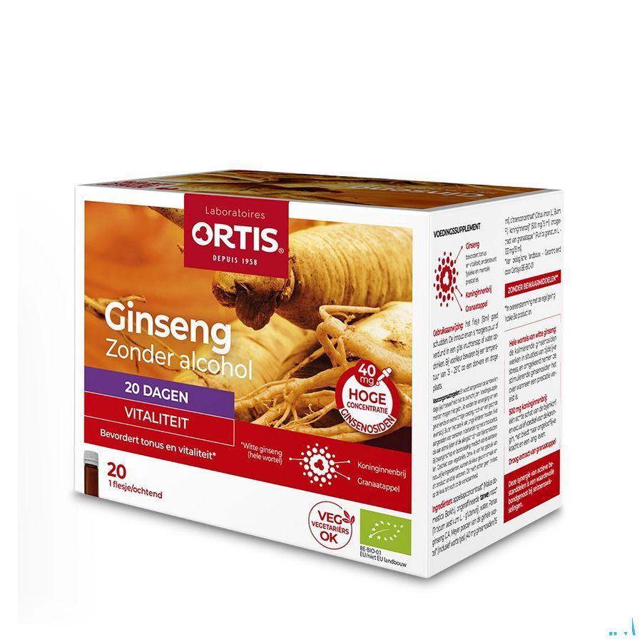Ortis Ginseng Bio S/Alcool 20X15 ml  -  Ortis