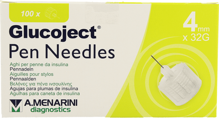 Glucoject Pen Needles 4mm 32g  -  Menarini