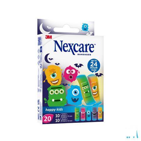 Nexcare 3m Happy Kids Monstres Pansement 20 N0920mo  -  3M