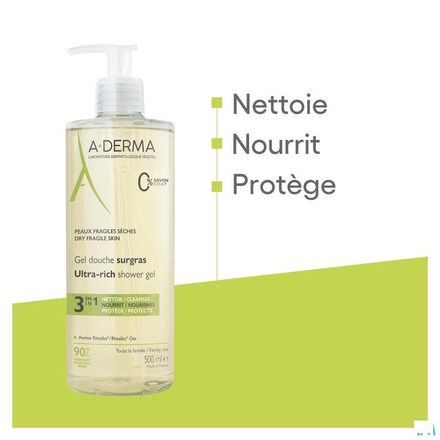 Aderma Douchegel Overvet 500 ml  -  Aderma