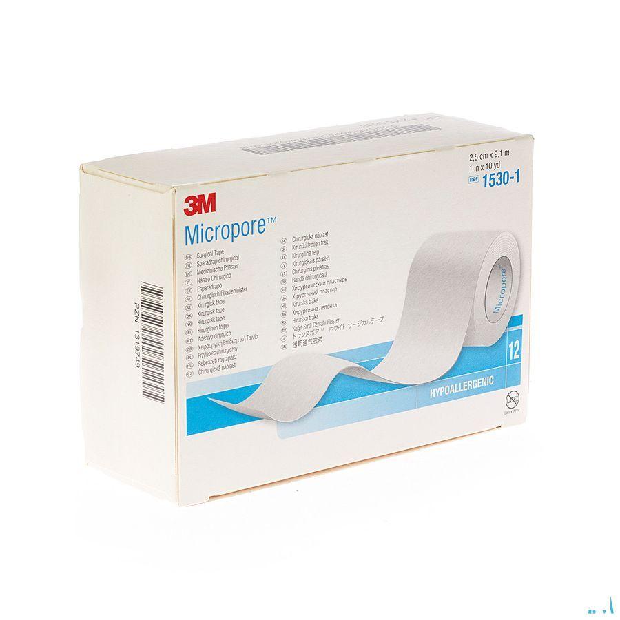 Micropore 3m 25,0mmx9,1m Nieuwe Dispenser 1530p-1d  -  3M