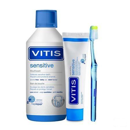 Vitis Sensitive Tandpasta 75 ml 32352  -  Dentaid