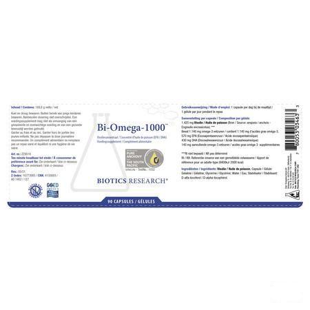 Biotics Bi-Omega-1000 90 softgels  -  Energetica Natura