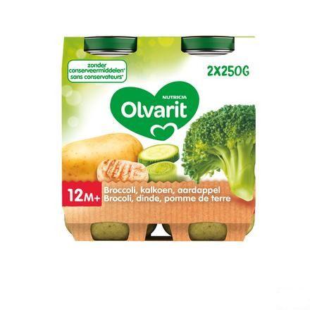 Olvarit Broccoli Kalkoen Aardappel 2x250 gr 12m00  -  Nutricia