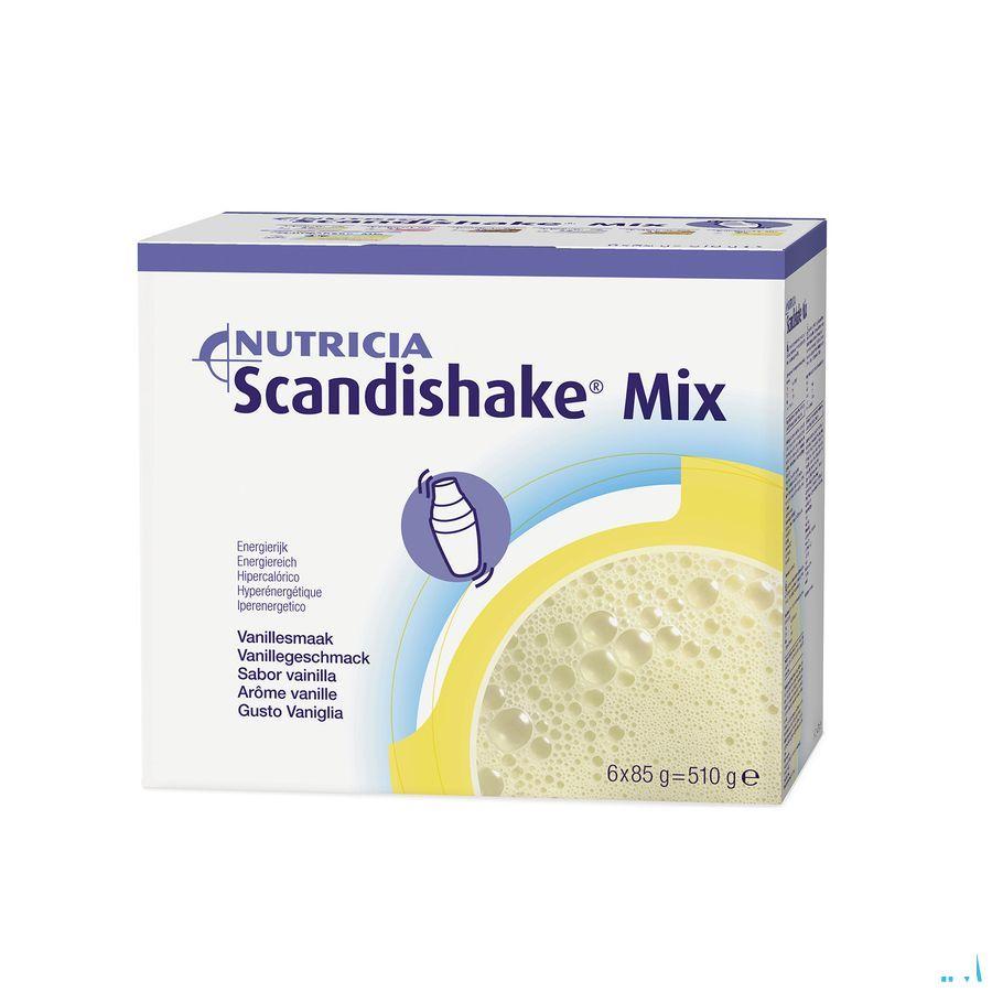 Scandishake Mix Vanille Zakje 6x85 gr  -  Nutricia