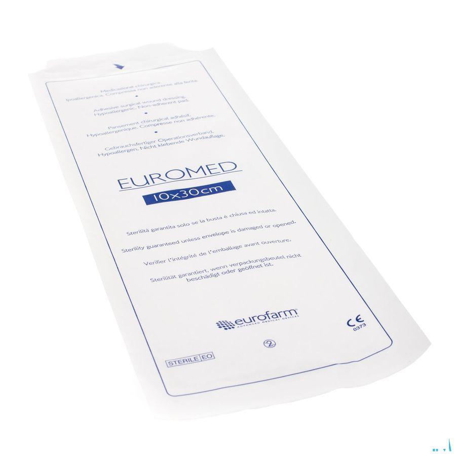 Euromed 10x30cm 1 Eilandpleister Adhesive Steriel  -  I.D. Phar