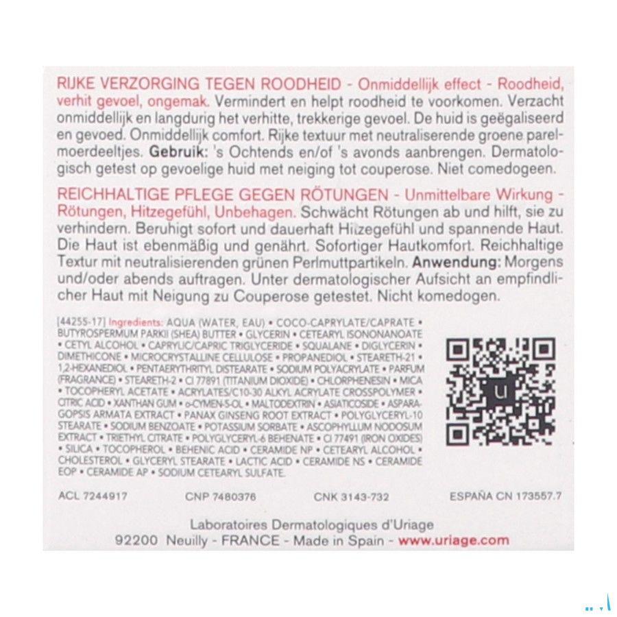 Uriage Roseliane Creme Riche Anti rougeurs Pot 50 ml