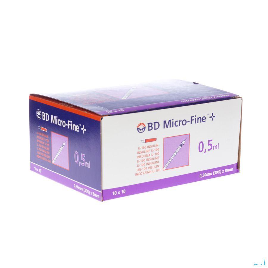 Bd Microfine+ Ser.Ins.Demi 0,3  ml 30G 8Mm 10 324826