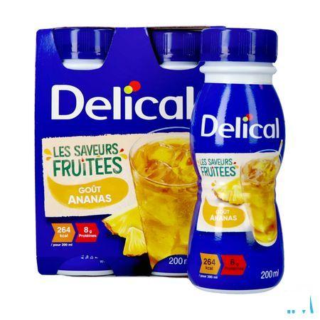 Delical Fruitdrink Ananas 4 x 200 ml