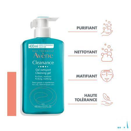 Avene Cleanance Gel Nettoyant 400 ml  -  Avene