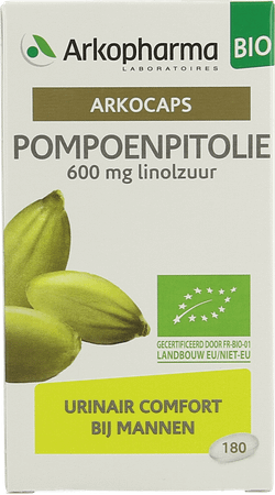 Arkocaps Pompoenpitolie Bio 180 Capsule  -  Arkopharma Arkocaps Pompoenpitolie Bio 180 Capsule  -  Arkopharma