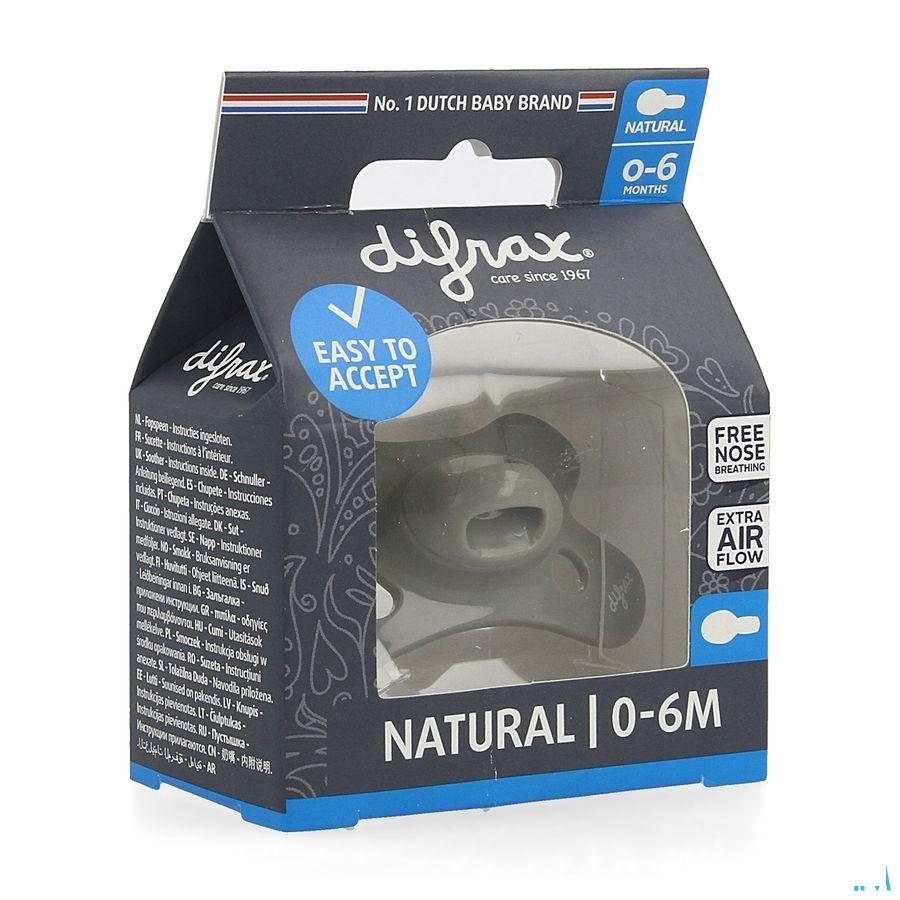 Difrax Fopspeen Natural 0-6M Uni/Pure Assorti