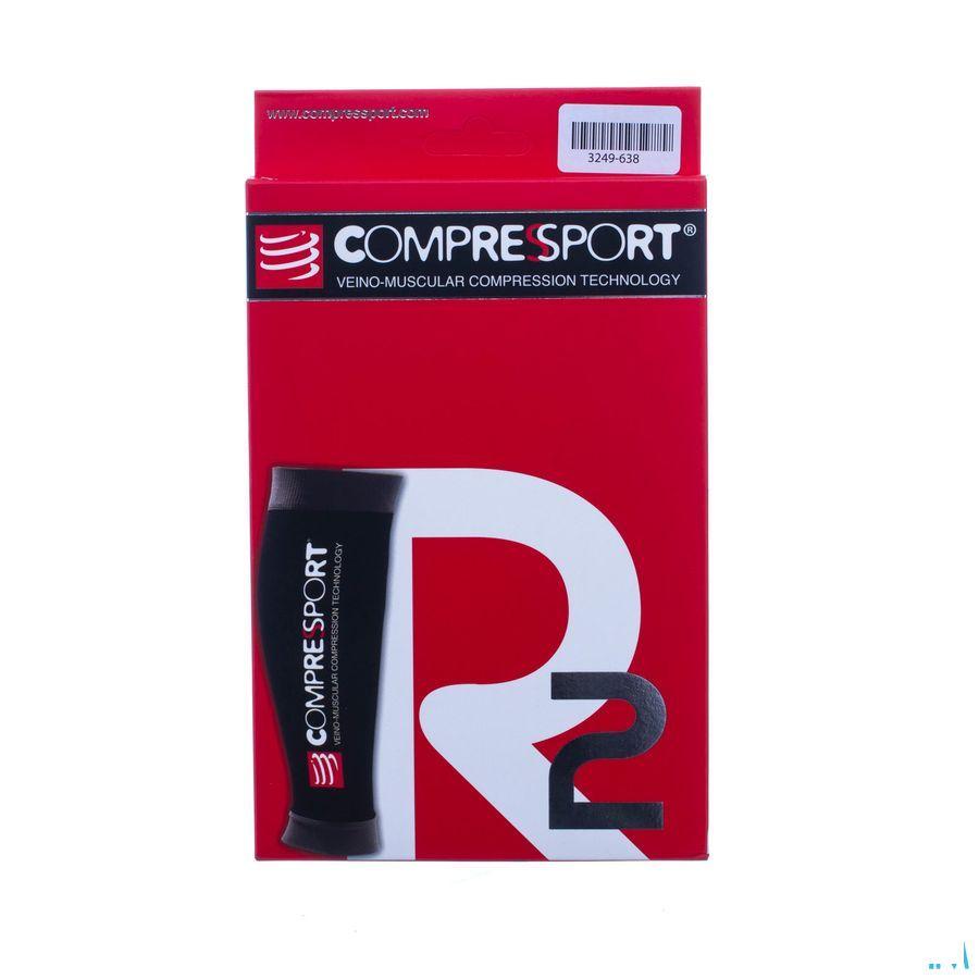 Compressport Calf R2 Black T5  -  Ocebio