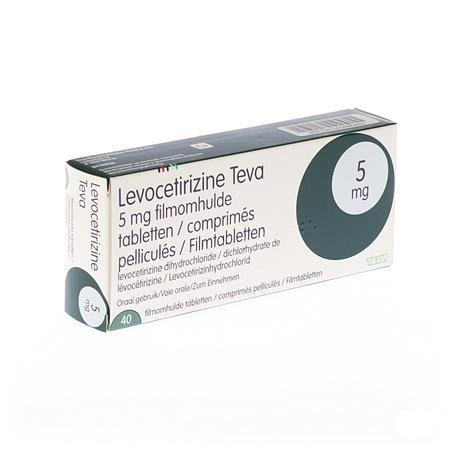 Levocetirizine Teva 5 mg Filmomhulde Tabletten 40 X 5 mg