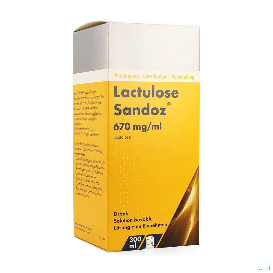Lactulose Sandoz Drank 300 ml 670 mg/ml