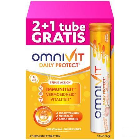 Omnivit Daily Protect Tripack Bruistabl 3X20  -  Sanofi