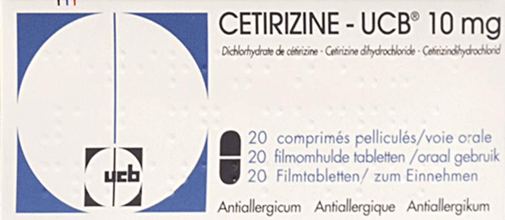 Cetirizine Ucb Comprimes Pel. 20 X 10 mg