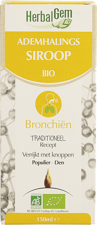 Herbalgem Sirop Respiration Bio Enf-adulte 150 ml  -  Herbalgem