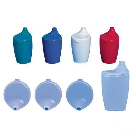 Beker + deksel 12mm -handvat Blauw