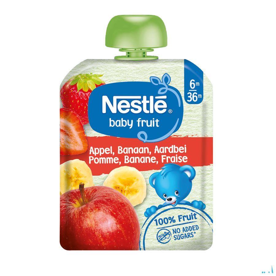 Naturnes Appel Banaan Aardbei 90 gr  -  Nestle