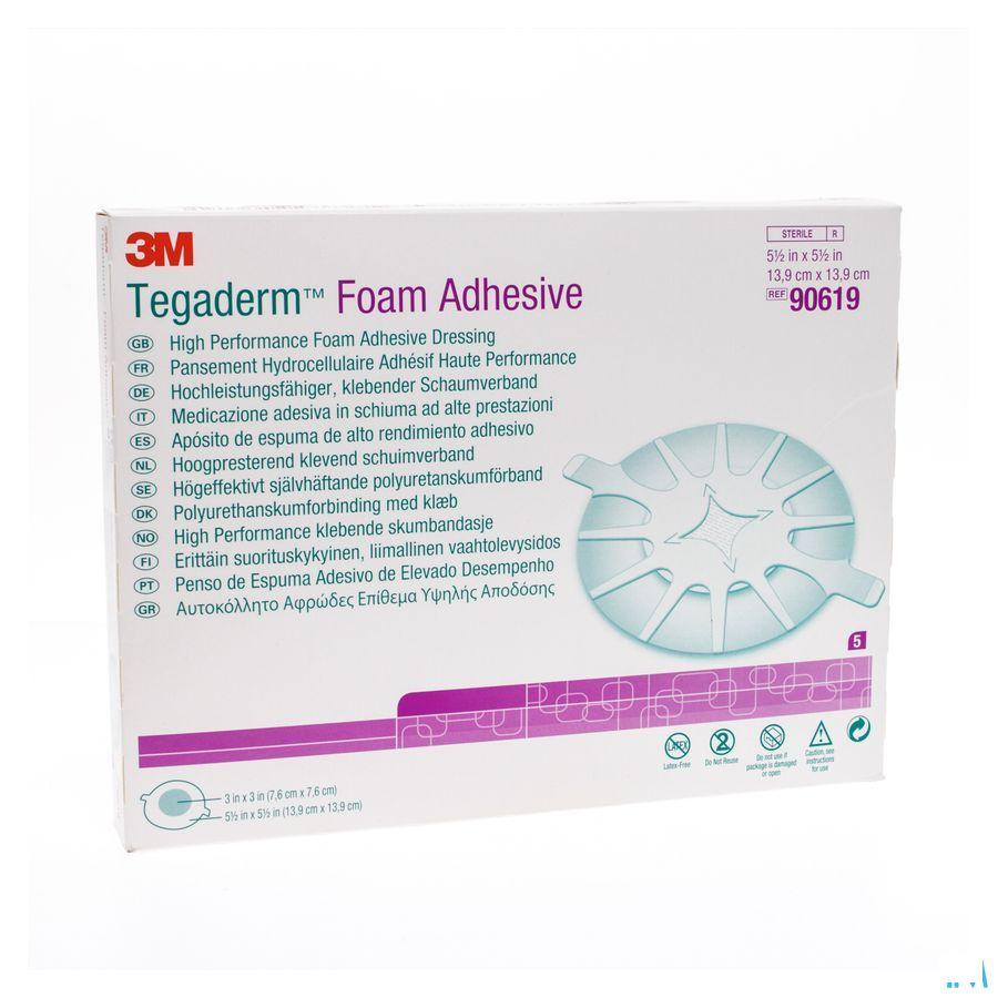 Tegaderm Foam Dressing Adhesive 13,97x13,97cm 5 90619  -  3M