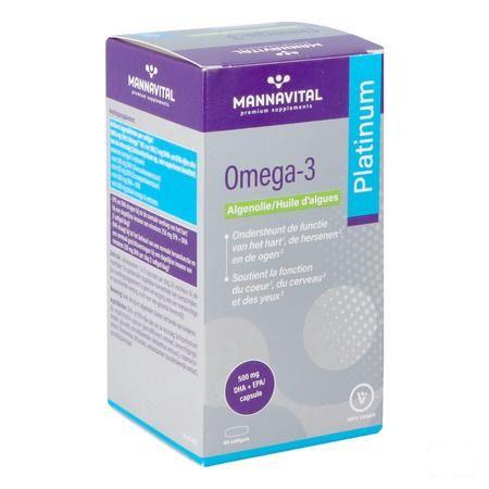 Mannavital Omega 3 Huile Algues V-Caps 60